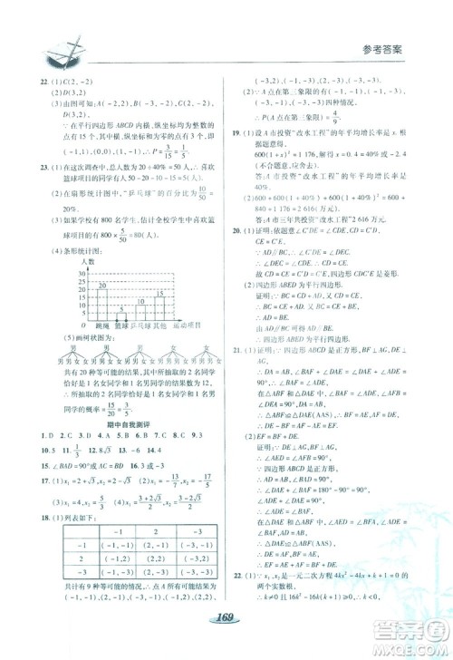 陕西科学技术出版社2019新课标教材同步导练九年级数学上册C版答案 陕西科学技术出版社2019新课标教材同步导练九年级数学上册C版答案