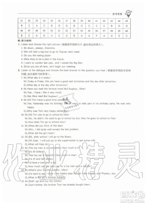 2019年新课程问题解决导学方案英语九年级上册上教版参考答案 2019年新课程问题解决导学方案英语九年级上册上教版参考答案