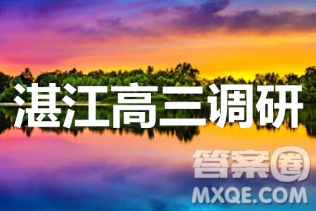 2020届湛江市高三9月调研考试文科数学试题及参考答案