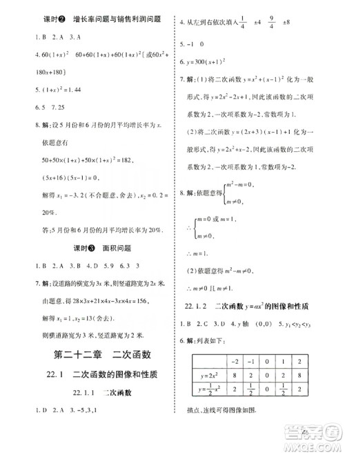 开明出版社2019高效课时通九年级数学上册人教版答案