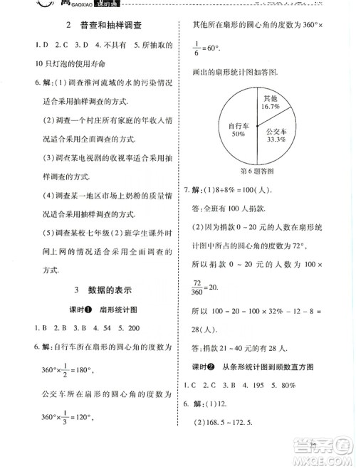 万向思维2019高效课时通当堂小练七年级数学上册北师大版答案 万向思维2019高效课时通当堂小练七年级数学上册北师大版答案