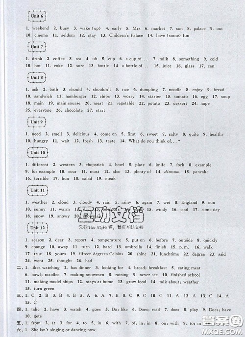 2019年阳光同学课时优化作业五年级英语上册教科版参考答案 2019年阳光同学课时优化作业五年级英语上册教科版参考答案