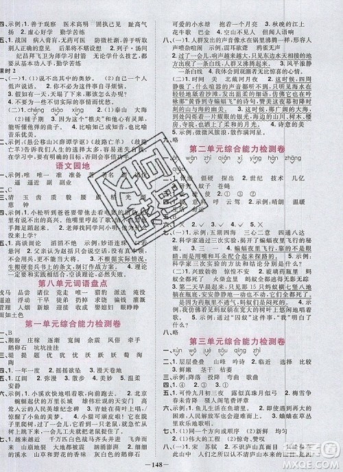 2019年阳光同学课时优化作业四年级语文上册人教版参考答案 2019年阳光同学课时优化作业四年级语文上册人教版参考答案