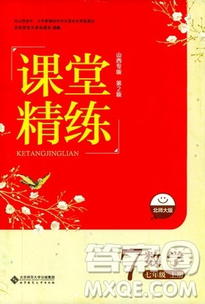 北京师范大学出版社2019课堂精练七年级数学上册北师大版山西专版第2版答案