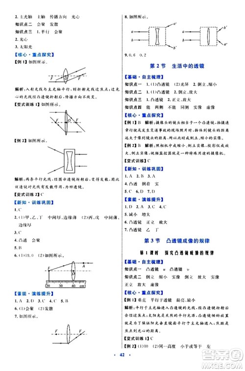 2019年初中同步学习目标与检测物理八年级上册人教版参考答案 2019年初中同步学习目标与检测物理八年级上册人教版参考答案