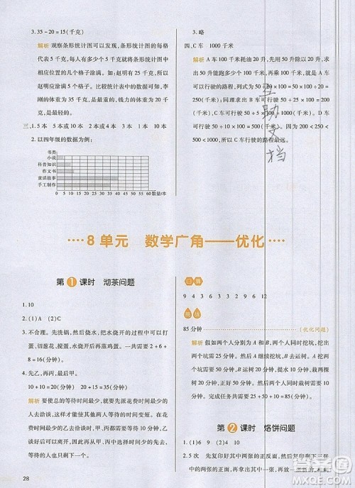 2019年一本我爱写作业小学数学四年级上册人教版参考答案 2019年一本我爱写作业小学数学四年级上册人教版参考答案