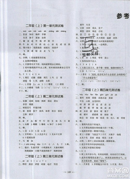 2019年一本我爱写作业小学语文二年级上册人教版参考答案 2019年一本我爱写作业小学语文二年级上册人教版参考答案