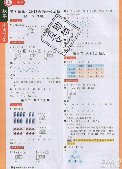 2019年1加1轻巧夺冠课堂直播一年级数学上册人教版参考答案 2019年1加1轻巧夺冠课堂直播一年级数学上册人教版参考答案