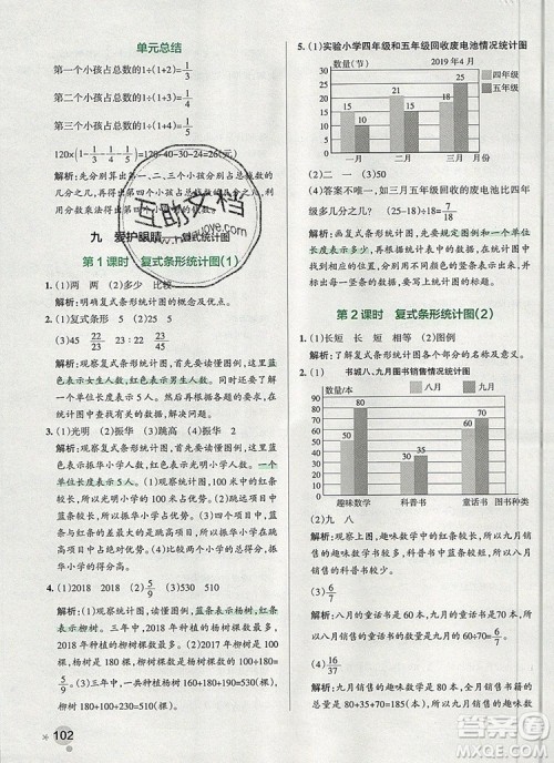 PASS小学学霸作业本五年级数学上册青岛版五四制2019年秋参考答案 PASS小学学霸作业本五年级数学上册青岛版五四制2019年秋参考答案