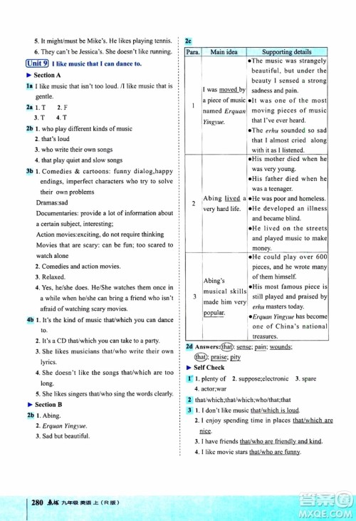 2019年荣德基特高级教师点拨英语九年级上R版人教版参考答案 2019年荣德基特高级教师点拨英语九年级上R版人教版参考答案