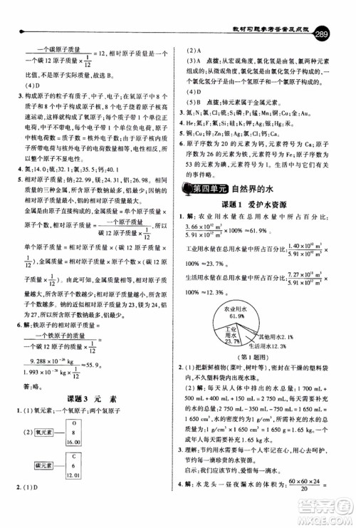 2019年荣德基特高级教师点拨化学九年级上R版人教版参考答案 2019年荣德基特高级教师点拨化学九年级上R版人教版参考答案