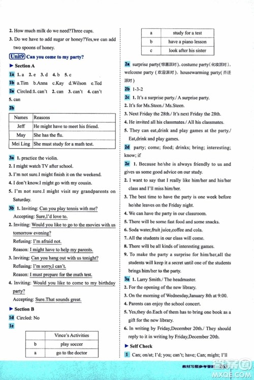 2019年荣德基特高级教师点拨英语八年级上R版人教版参考答案 2019年荣德基特高级教师点拨英语八年级上R版人教版参考答案