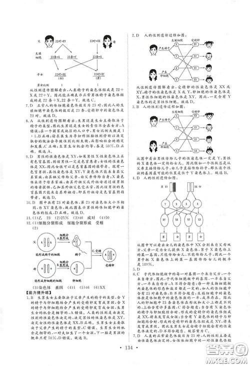 海南出版社2019新课程同步练习册八年级生物上册北师大版答案