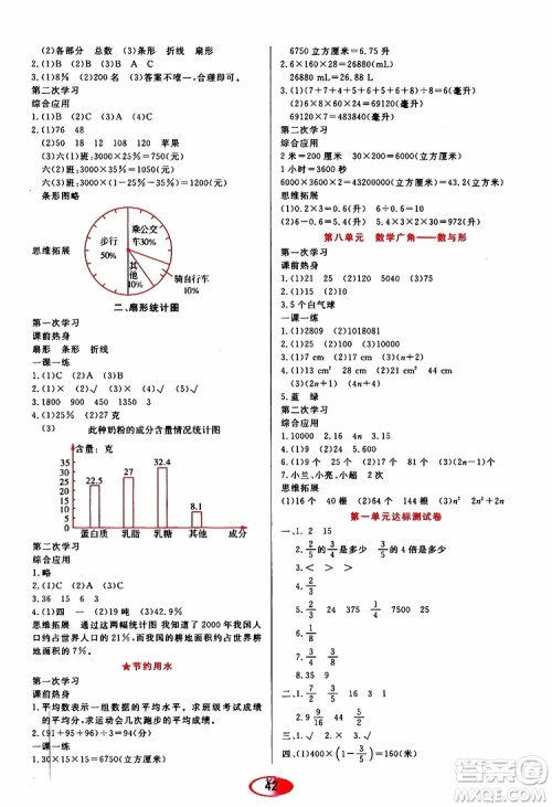 黑龙江教育出版社2019年资源与评价数学六年级上册人教版参考答案 黑龙江教育出版社2019年资源与评价数学六年级上册人教版参考答案
