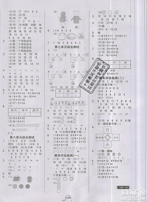 世纪金榜金榜小博士一年级数学上册青岛版2020年答案 世纪金榜金榜小博士一年级数学上册青岛版2020年答案