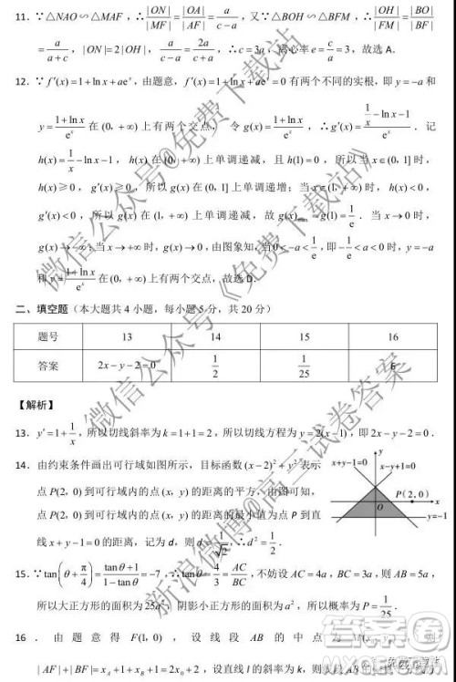 2020届云师大附中高考适应性月考三文科数学试题及参考答案 2020届云师大附中高考适应性月考三文科数学试题及参考答案