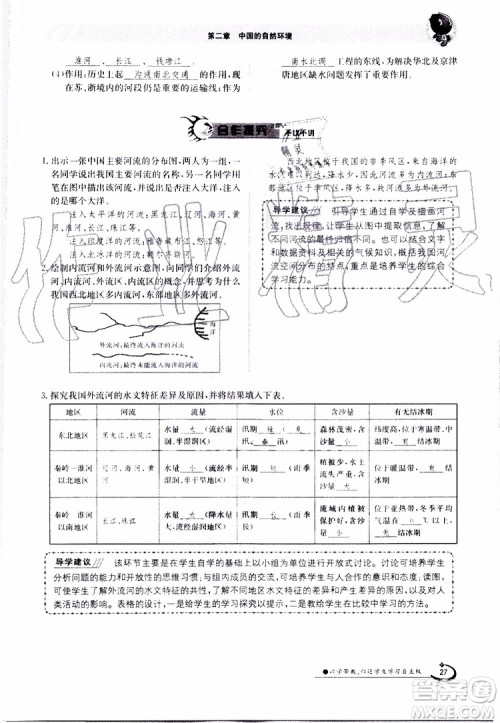 金太阳教育2019年金太阳导学案地理八年级上册创新版参考答案 金太阳教育2019年金太阳导学案地理八年级上册创新版参考答案