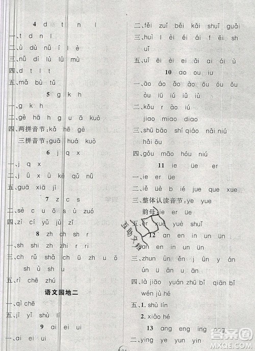 2020新版智慧万羽优质课堂快乐成长一年级语文上册人教版答案 2020新版智慧万羽优质课堂快乐成长一年级语文上册人教版答案