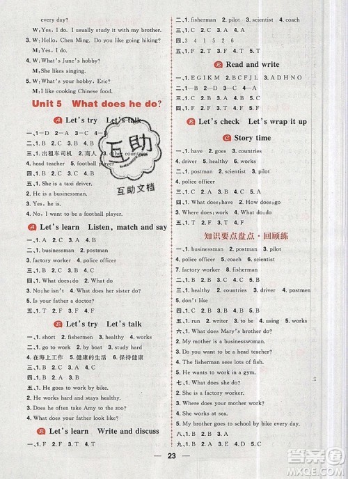 南方出版社2019年核心素养天天练六年级英语上册人教版答案 南方出版社2019年核心素养天天练六年级英语上册人教版答案