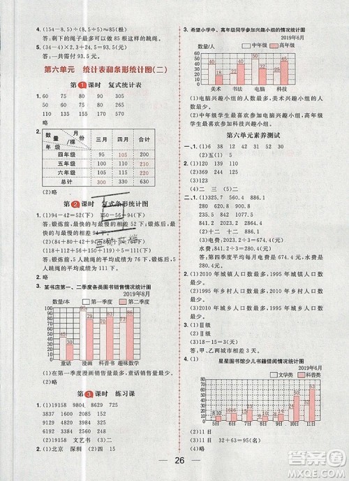 南方出版社2019年核心素养天天练五年级数学上册苏教版答案