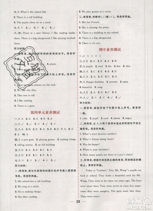 南方出版社2019年核心素养天天练五年级英语上册青岛版五四制答案 南方出版社2019年核心素养天天练五年级英语上册青岛版五四制答案