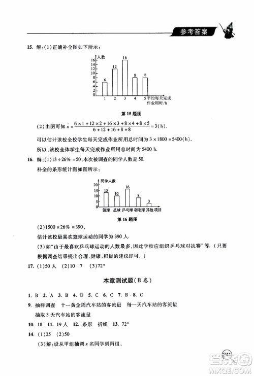 2019年新课堂同步学习与探究数学七年级上学期人教版参考答案