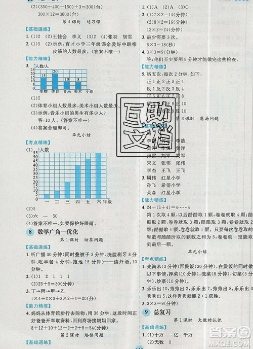 延边人民出版社2019年百分学生作业本题练王四年级数学上册人教版答案 延边人民出版社2019年百分学生作业本题练王四年级数学上册人教版答案