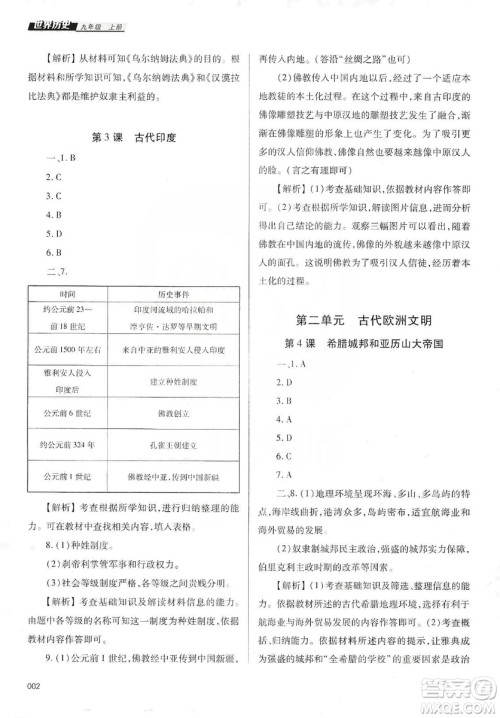 天津教育出版社2019学习质量监测道德与法治九年级上册人教版答案 天津教育出版社2019学习质量监测道德与法治九年级上册人教版答案