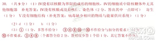 2020届惠州二调理科综合试题及参考答案