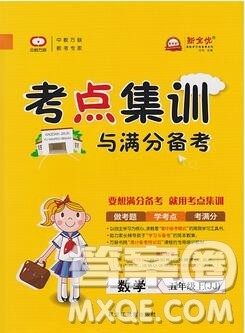 2019年考点集训与满分备考五年级数学上册冀教版答案 2019年考点集训与满分备考五年级数学上册冀教版答案