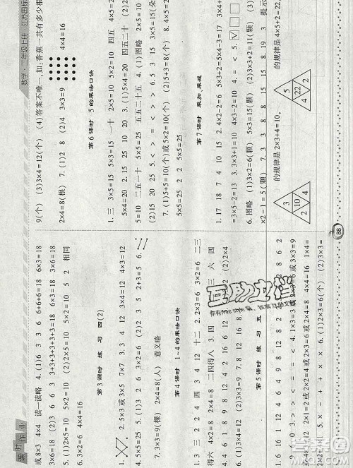 2019年秋江苏版经纶学典课时作业二年级数学上册答案 2019年秋江苏版经纶学典课时作业二年级数学上册答案