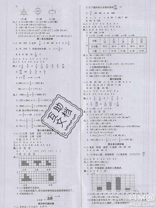 沈阳出版社2019秋优秀三好生六年级数学上册北师大版B版答案 沈阳出版社2019秋优秀三好生六年级数学上册北师大版B版答案