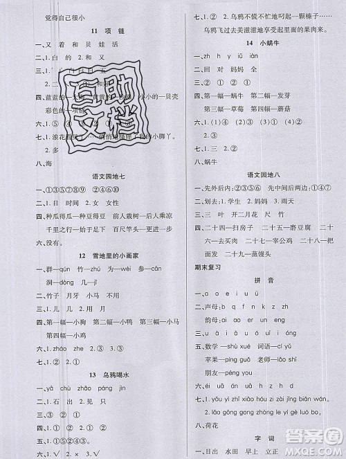 沈阳出版社2019秋优秀三好生一年级语文上册人教版答案 沈阳出版社2019秋优秀三好生一年级语文上册人教版答案