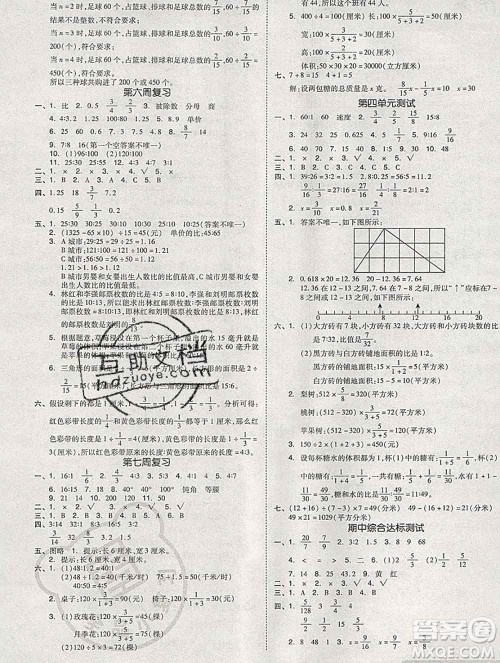 全品小复习小学数学六年级上册青岛版2019秋新版答案 全品小复习小学数学六年级上册青岛版2019秋新版答案