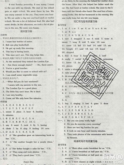 全品小复习小学英语五年级上册外研版三起2019秋新版答案 全品小复习小学英语五年级上册外研版三起2019秋新版答案