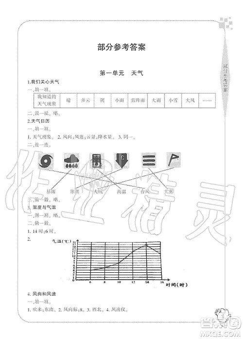 宁波出版社2019新课标学习方法指导丛书四年级科学上册人教版答案 宁波出版社2019新课标学习方法指导丛书四年级科学上册人教版答案