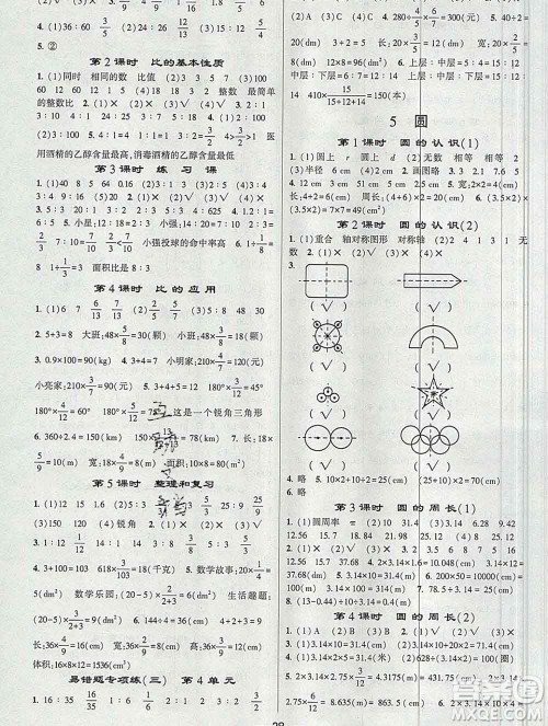 河海大学出版社2019新版经纶学典棒棒堂六年级数学上册人教版答案 河海大学出版社2019新版经纶学典棒棒堂六年级数学上册人教版答案