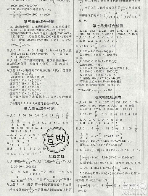 河海大学出版社2019新版经纶学典棒棒堂六年级数学上册北师版答案 河海大学出版社2019新版经纶学典棒棒堂六年级数学上册北师版答案