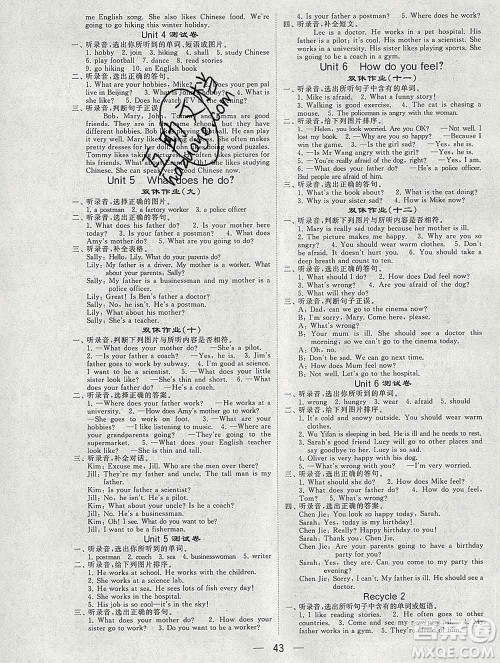 河海大学出版社2019新版经纶学典棒棒堂六年级英语上册人教版浙江专版答案 河海大学出版社2019新版经纶学典棒棒堂六年级英语上册人教版浙江专版答案