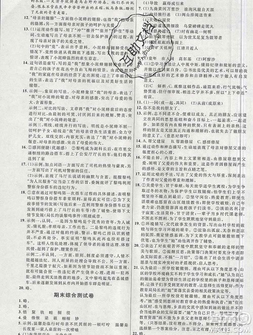 内蒙古少年儿童出版社2019秋五四制人教版细解巧练六年级语文上册答案 内蒙古少年儿童出版社2019秋五四制人教版细解巧练六年级语文上册答案