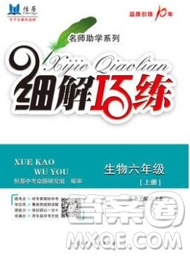 内蒙古少年儿童出版社2019秋五四制鲁科版细解巧练六年级生物上册答案 内蒙古少年儿童出版社2019秋五四制鲁科版细解巧练六年级生物上册答案
