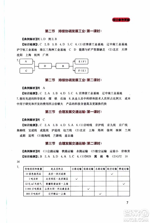 2019年新课程实践与探究丛书地理八年级上册星球版参考答案