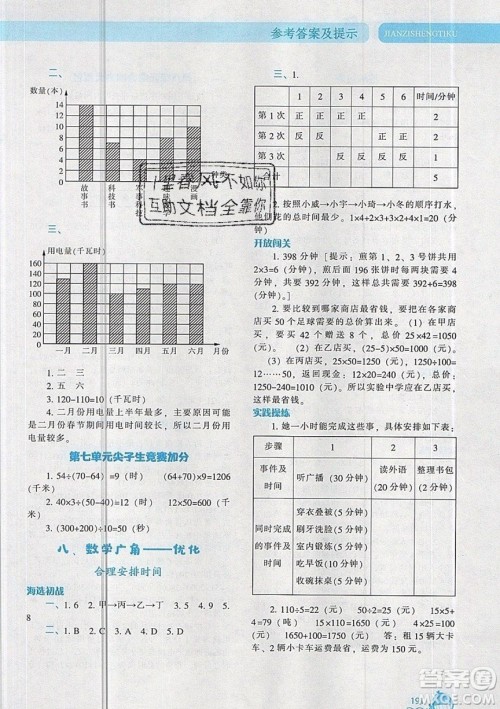 2019年尖子生题库数学四年级上册R版人教版参考答案 2019年尖子生题库数学四年级上册R版人教版参考答案