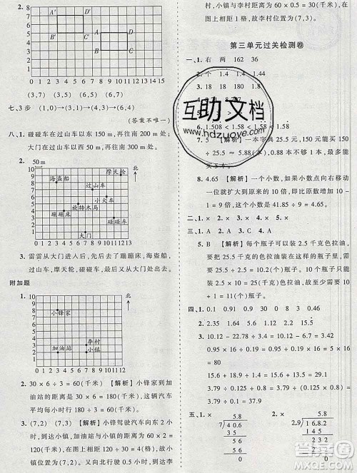 2019秋人教版王朝霞培优100分五年级数学上册答案 2019秋人教版王朝霞培优100分五年级数学上册答案
