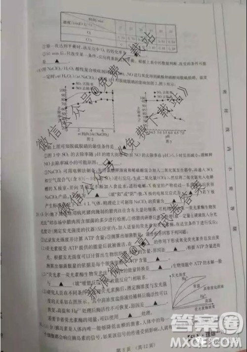 全国大联考2020届高三第五次联考理综试题及答案 全国大联考2020届高三第五次联考理综试题及答案