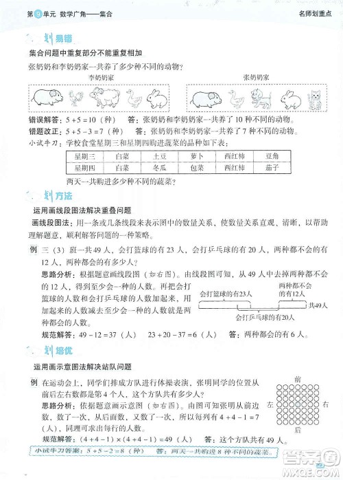 2019典中点名师划重点三年级数学上人教版答案