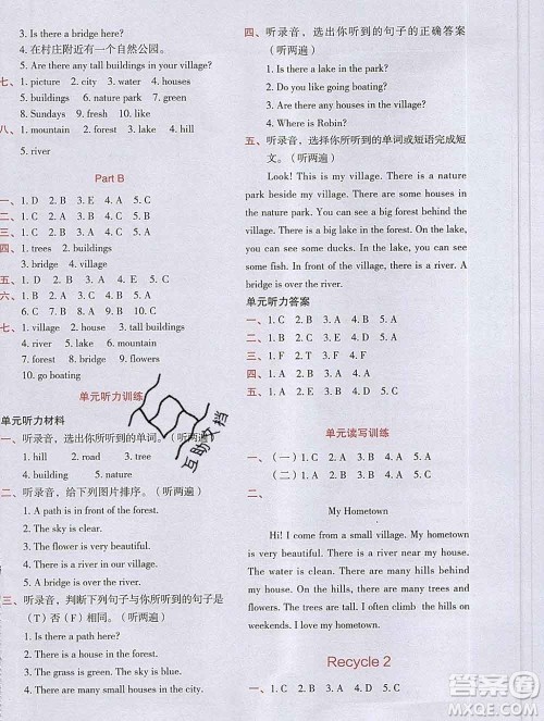 吉林出版集团股份有限公司2019年学霸成长课堂五年级英语人教版答案 吉林出版集团股份有限公司2019年学霸成长课堂五年级英语人教版答案