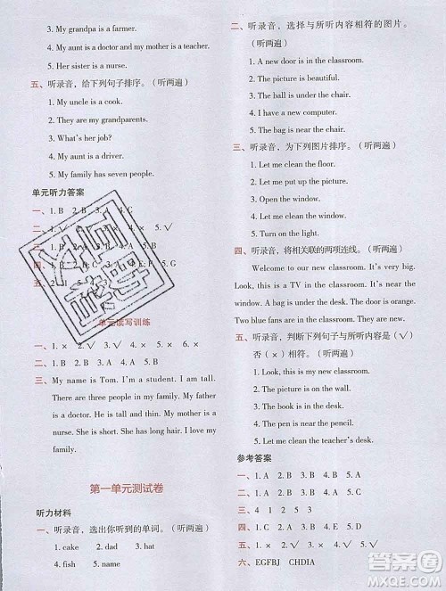 吉林出版集团股份有限公司2019年学霸成长课堂四年级英语人教版答案 吉林出版集团股份有限公司2019年学霸成长课堂四年级英语人教版答案