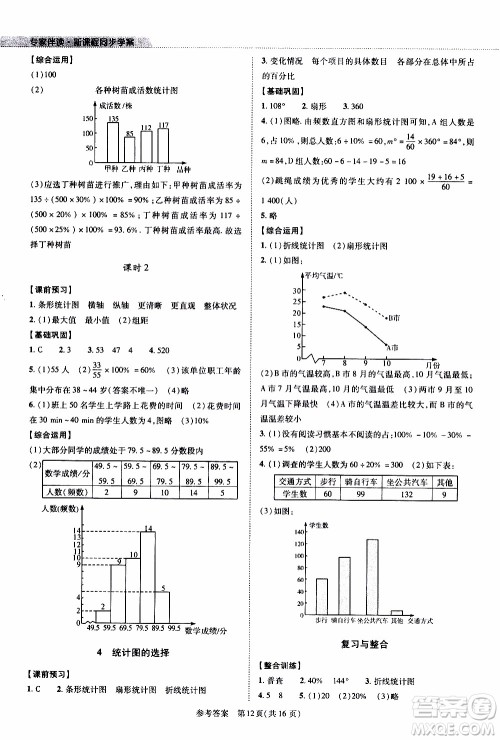 2019年新课程同步学案数学七年级上册北师大版参考答案