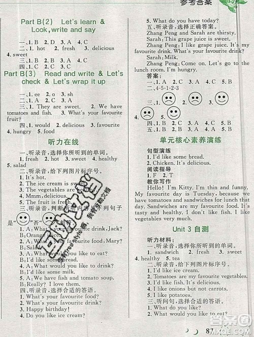 2019年小学同步考优化设计小超人作业本五年级英语上册人教版答案 2019年小学同步考优化设计小超人作业本五年级英语上册人教版答案